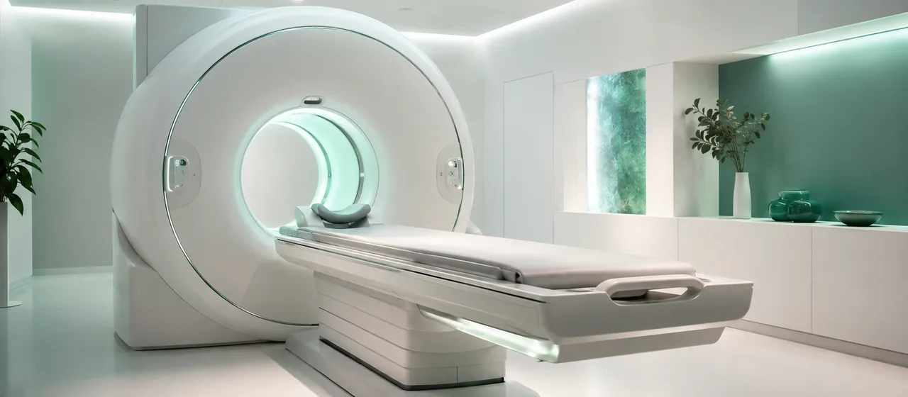 Scanner d'imagerie médicale PET/CT moderne dans une salle d'imagerie